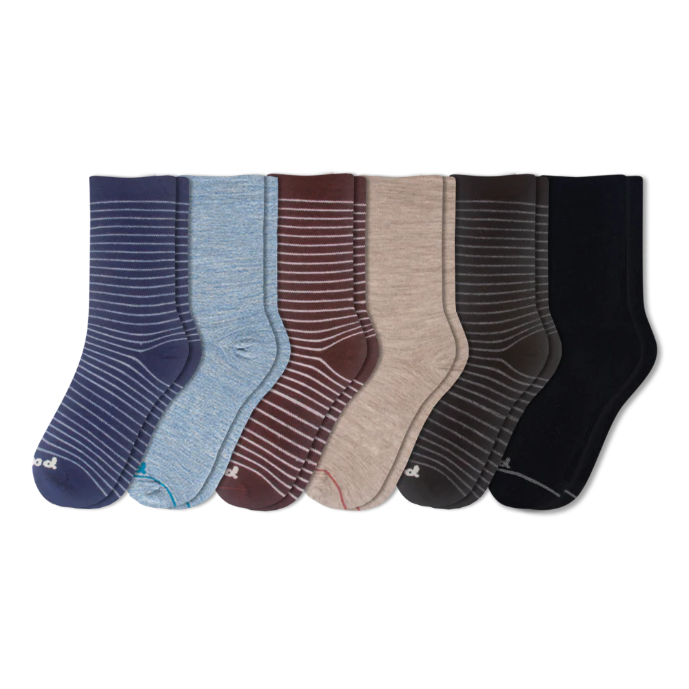 6 Pack - Women's Light-Weight Crew Pacas Socks - Image 14