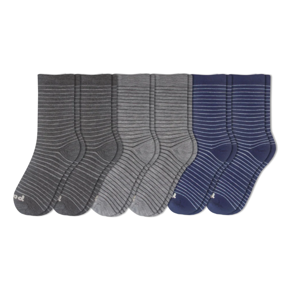 6 Pack - Women's Light-Weight Crew Pacas Socks - Image 25