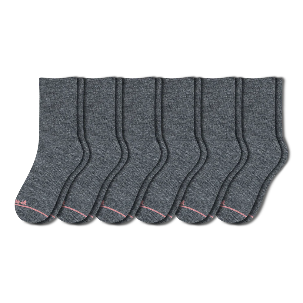 6 Pack - Women's Light-Weight Crew Pacas Socks - Image 32