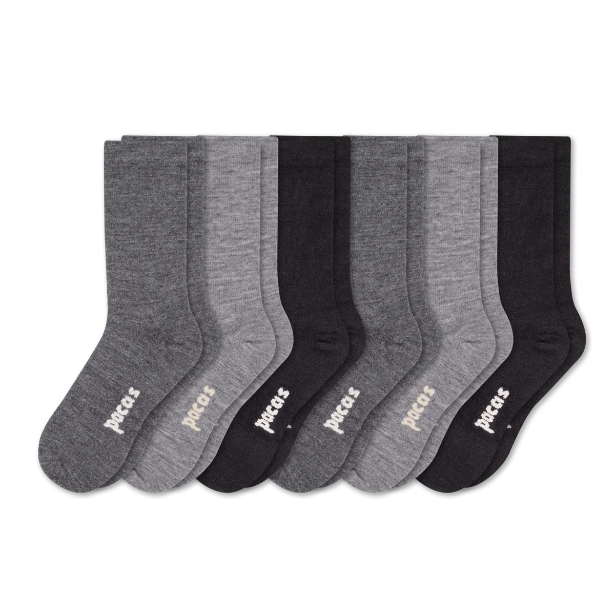 6 Pack - Women's Light-Weight Crew Pacas Socks - Image 37