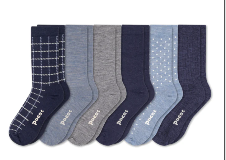 6 Pack - Women's Light-Weight Crew Pacas Socks - Image 54