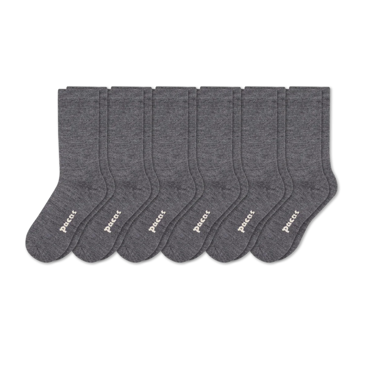 6 Pack - Women's Light-Weight Crew Pacas Socks - Image 57