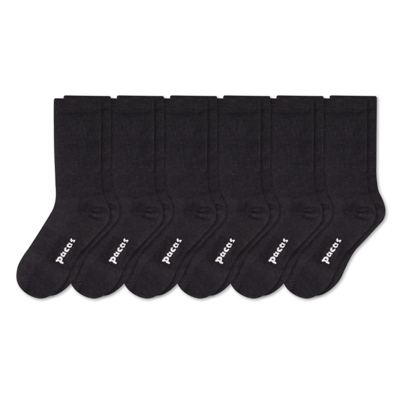 6 Pack - Women's Light-Weight Crew Pacas Socks - Image 91