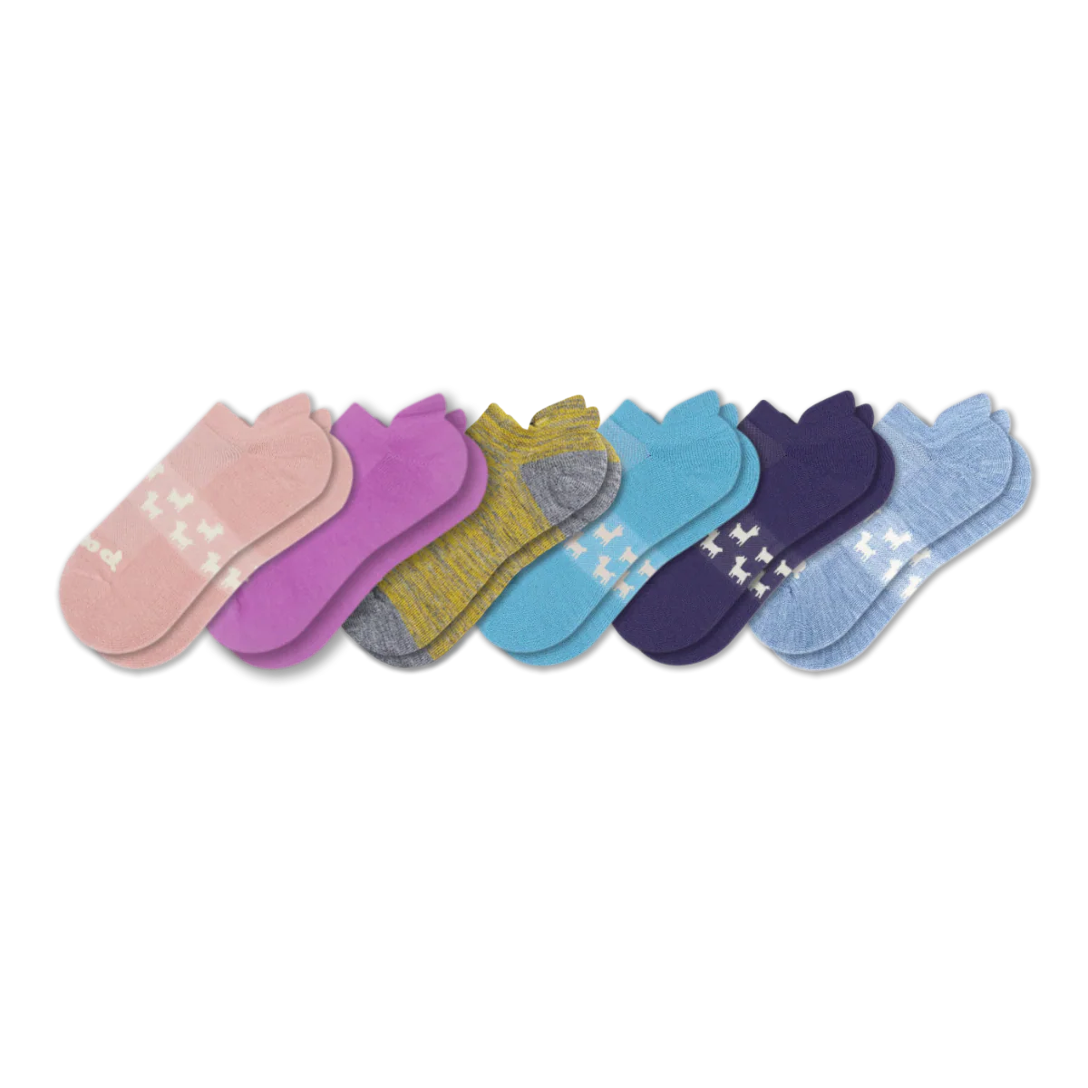 6 Pack - Women's Low Cut Pacas Socks - Image 229