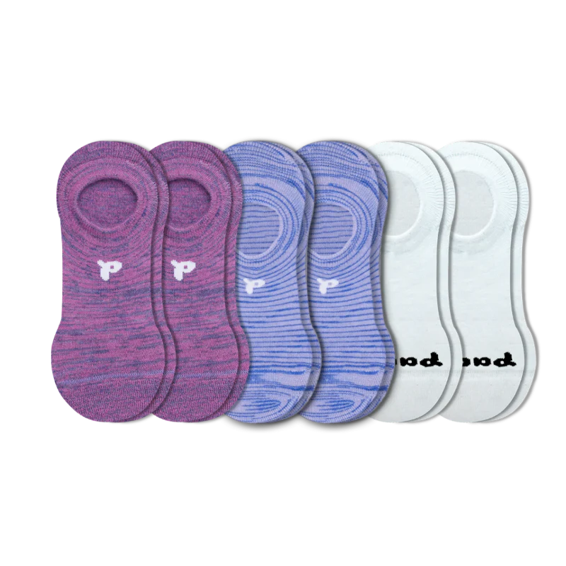 6 Pack - Women's No Show Socks - Image 38