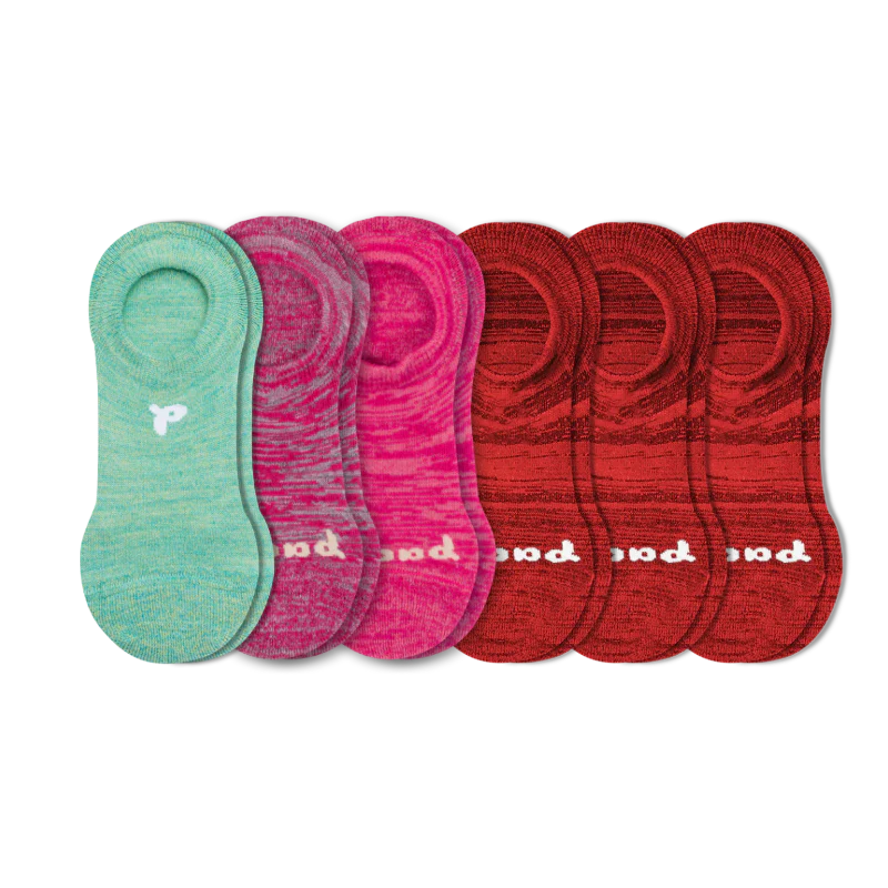 6 Pack - Women's No Show Socks - Image 52