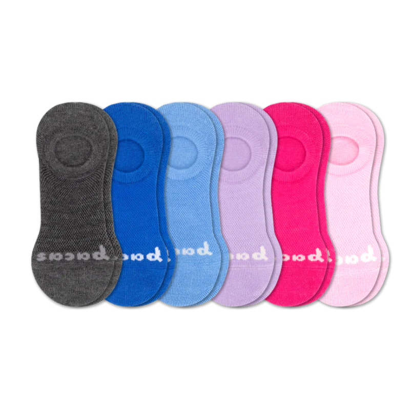 6 Pack - Women's No Show Socks - Image 55