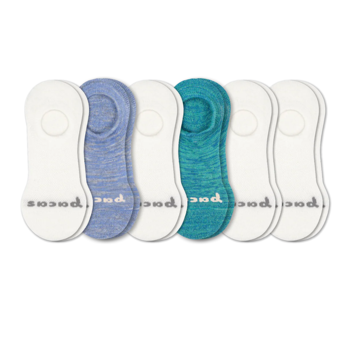6 Pack - Women's No Show Socks - Image 64
