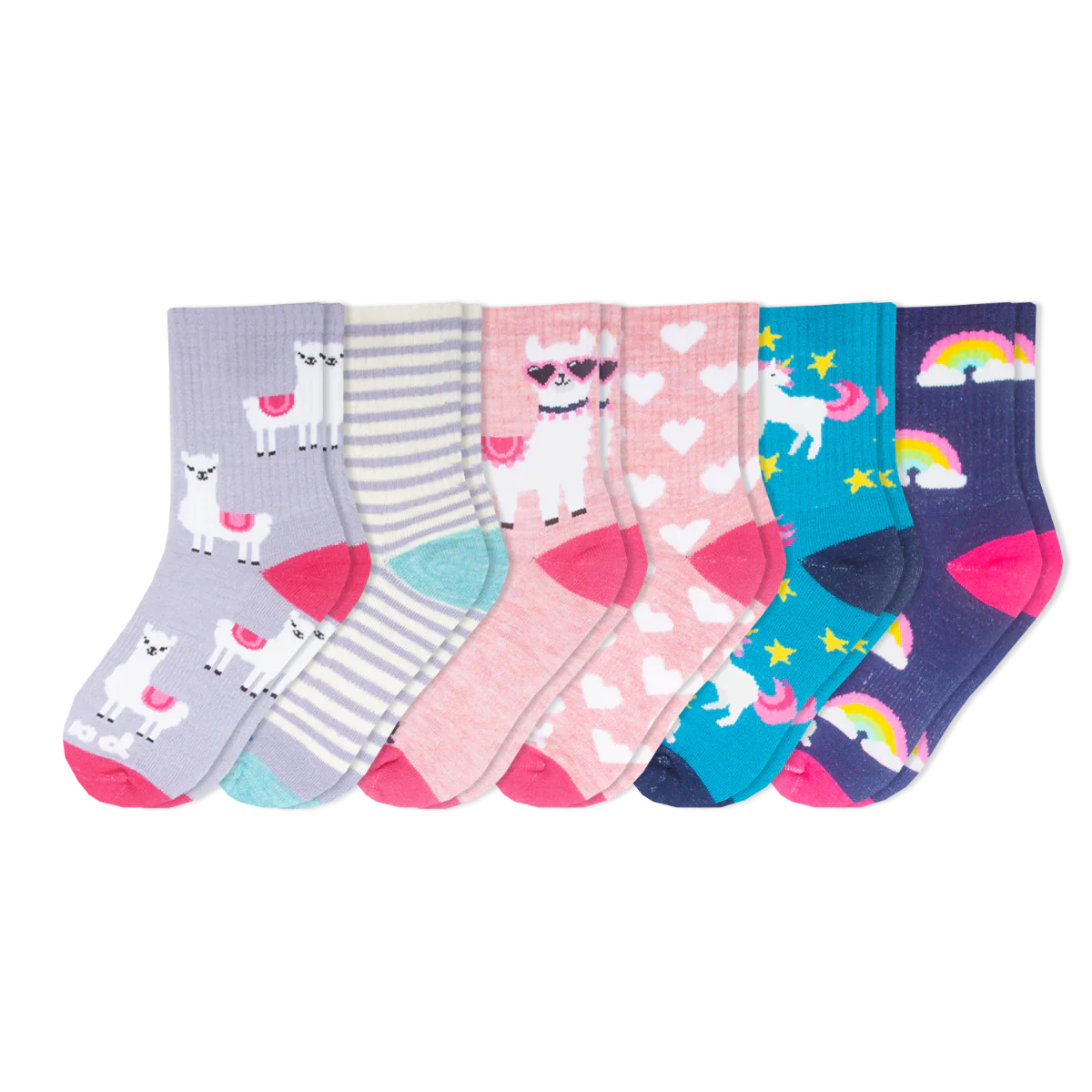 6 Pack - Kids' Crew Pacas Socks - Image 12