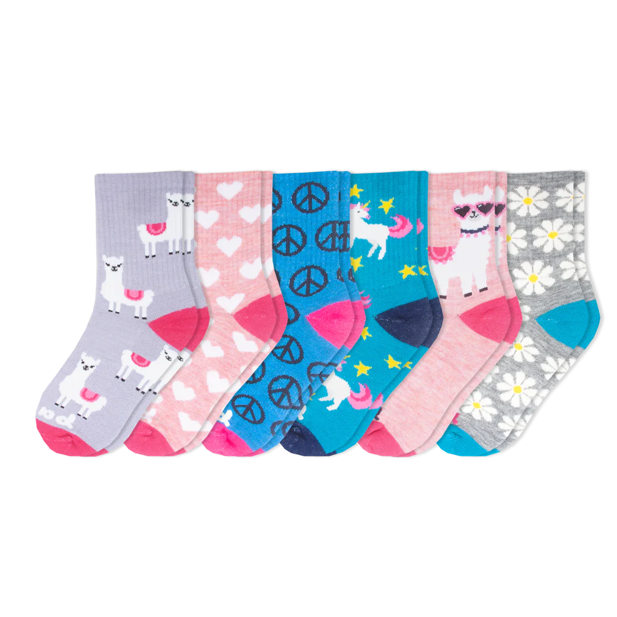 6 Pack - Kids' Crew Pacas Socks - Image 13