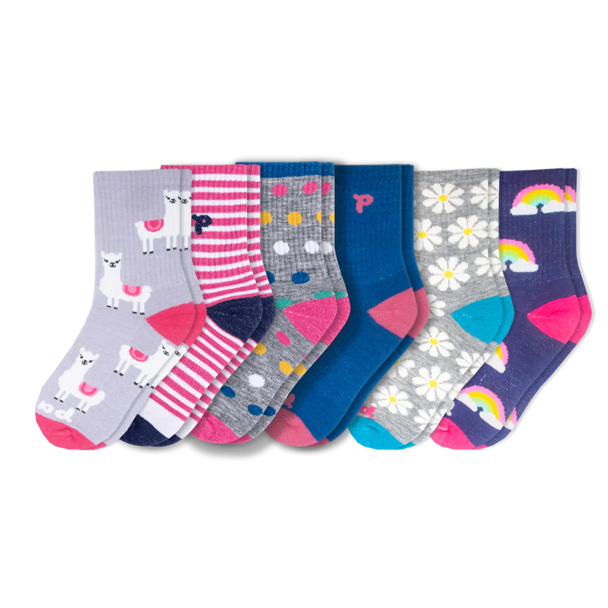 6 Pack - Kids' Crew Pacas Socks - Image 21