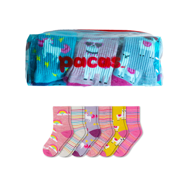 6 Pack - Kids' Crew Pacas Socks - Image 26