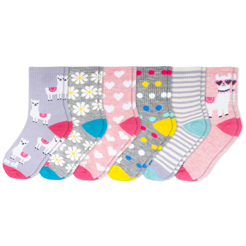 6 Pack - Kids' Crew Pacas Socks - Image 3