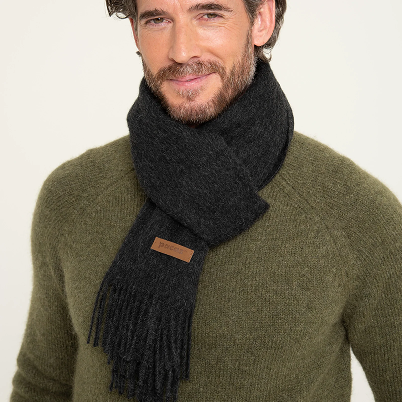 Men's Solid Scarf - Image 3
