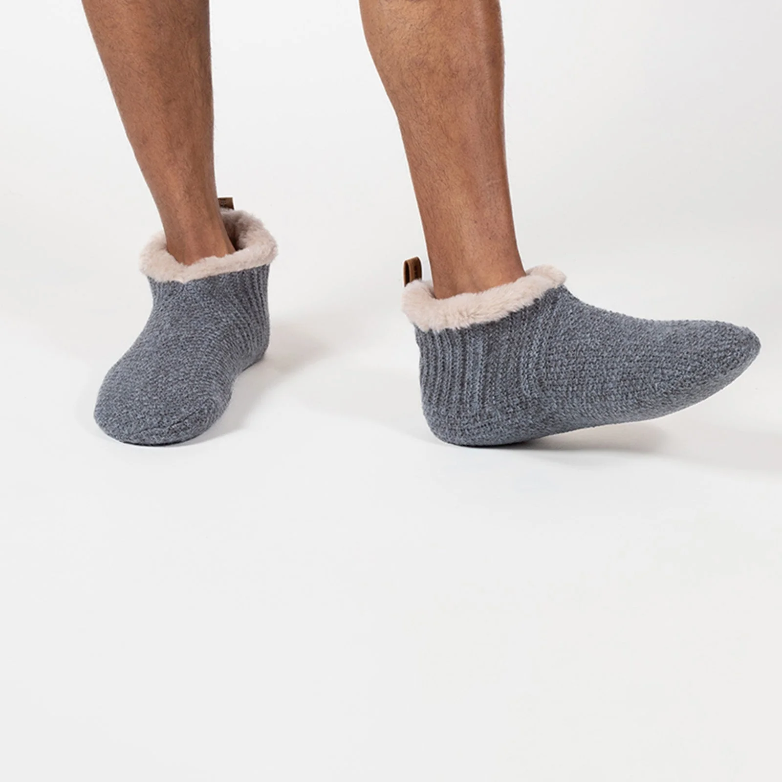 Men's Alpaca Lined Gripper Slippers - Image 4