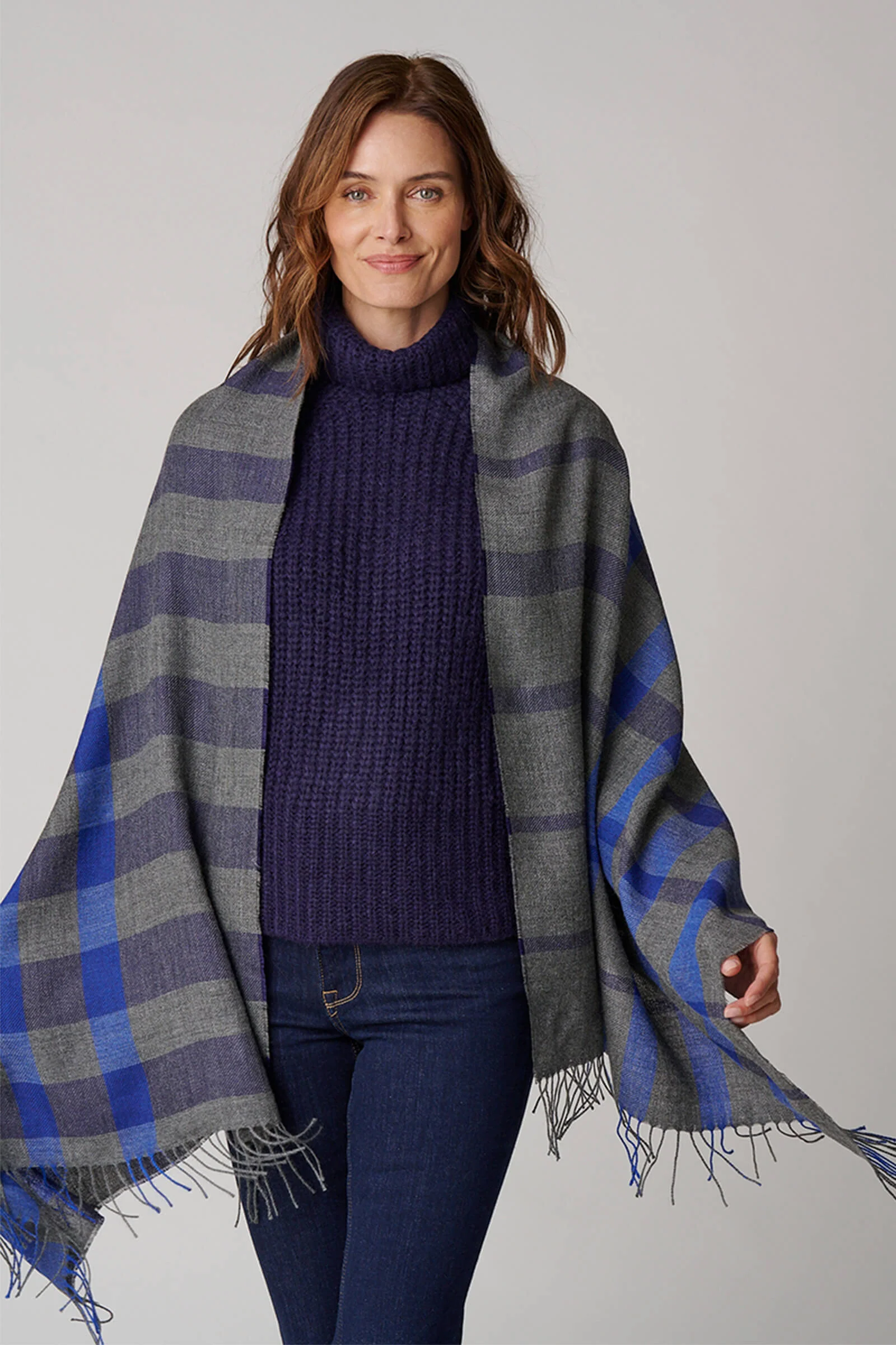 Half Plaid Shawl - Image 5
