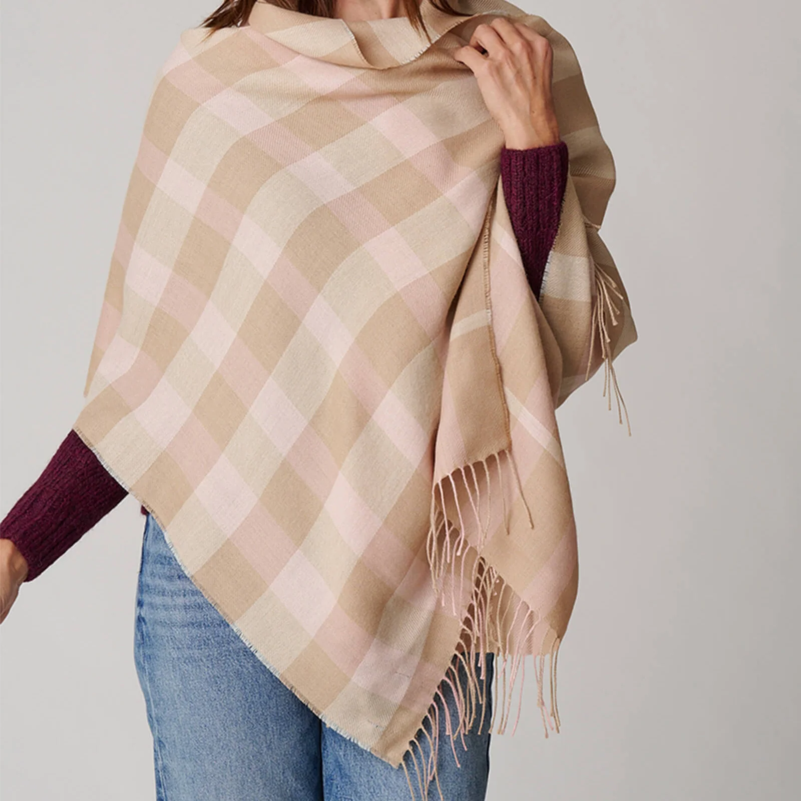 Half Plaid Shawl - Image 7