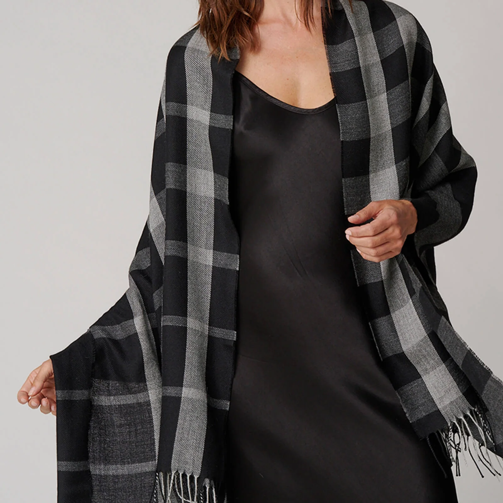 Half Plaid Shawl - Image 8