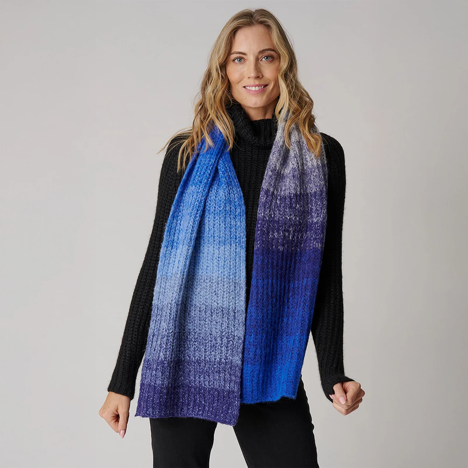 Women's Color Block Scarf - Image 11