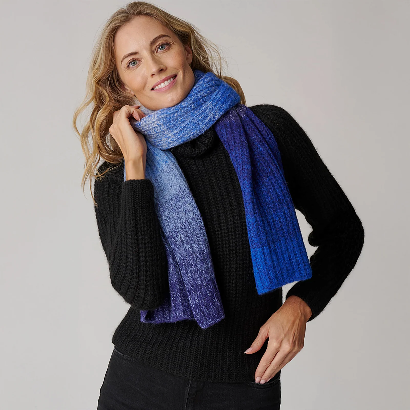 Women's Color Block Scarf - Image 15