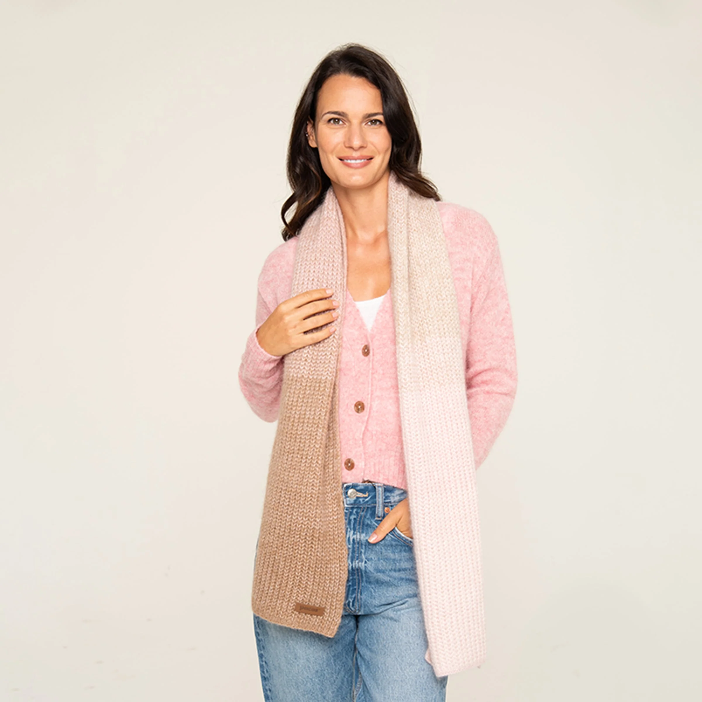 Women's Color Block Scarf - Image 3