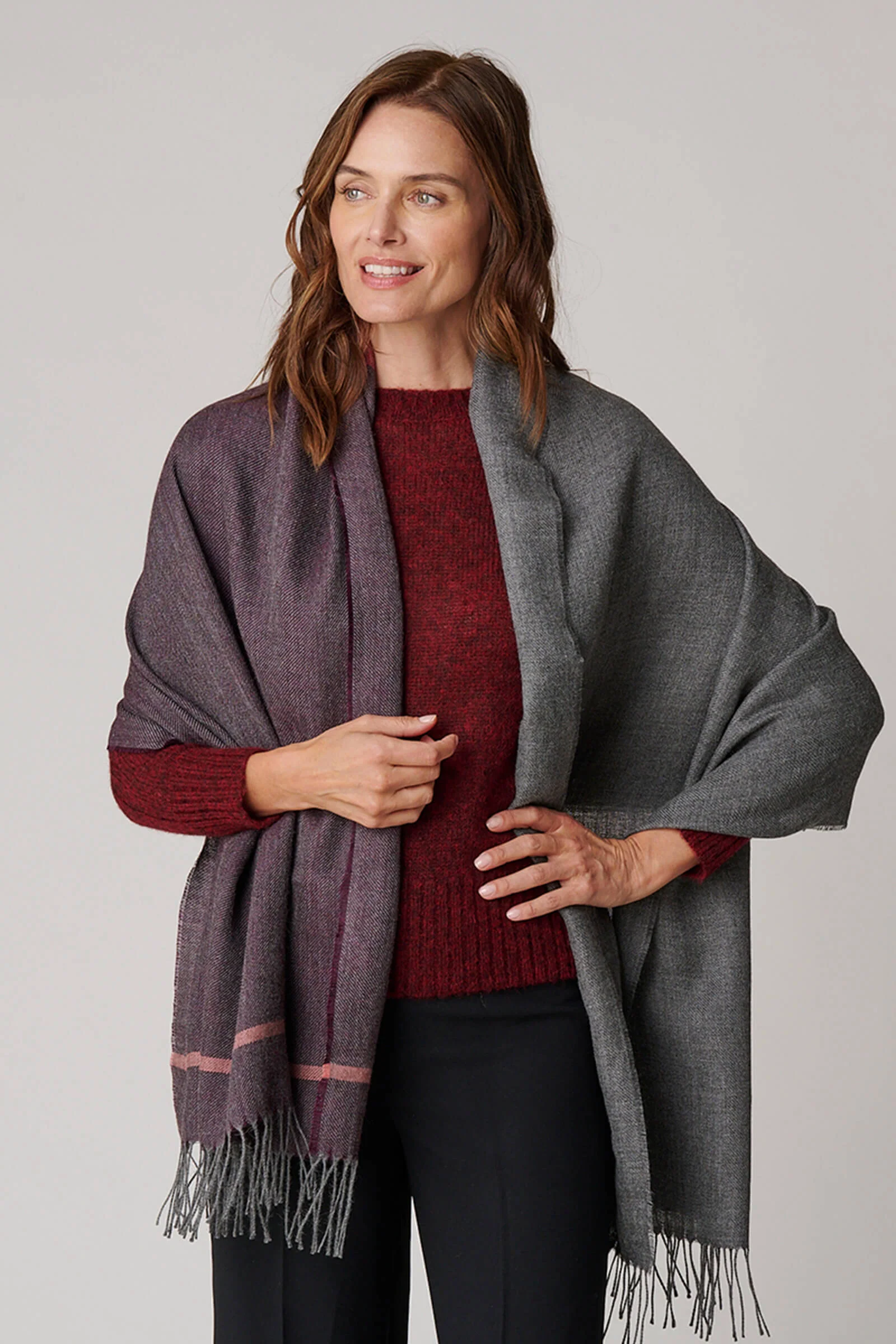 Color Block Shawl - Image 3