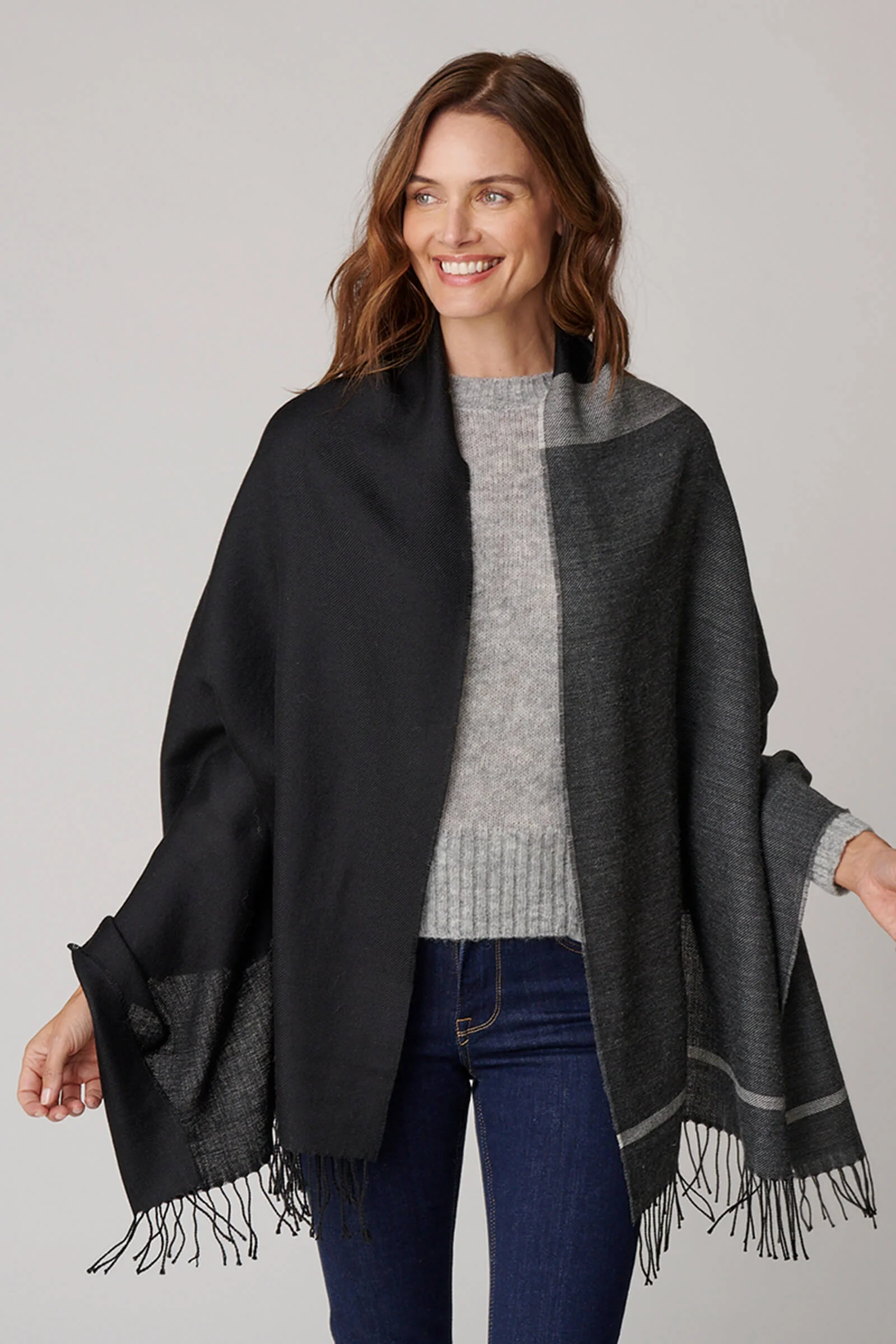Color Block Shawl - Image 6