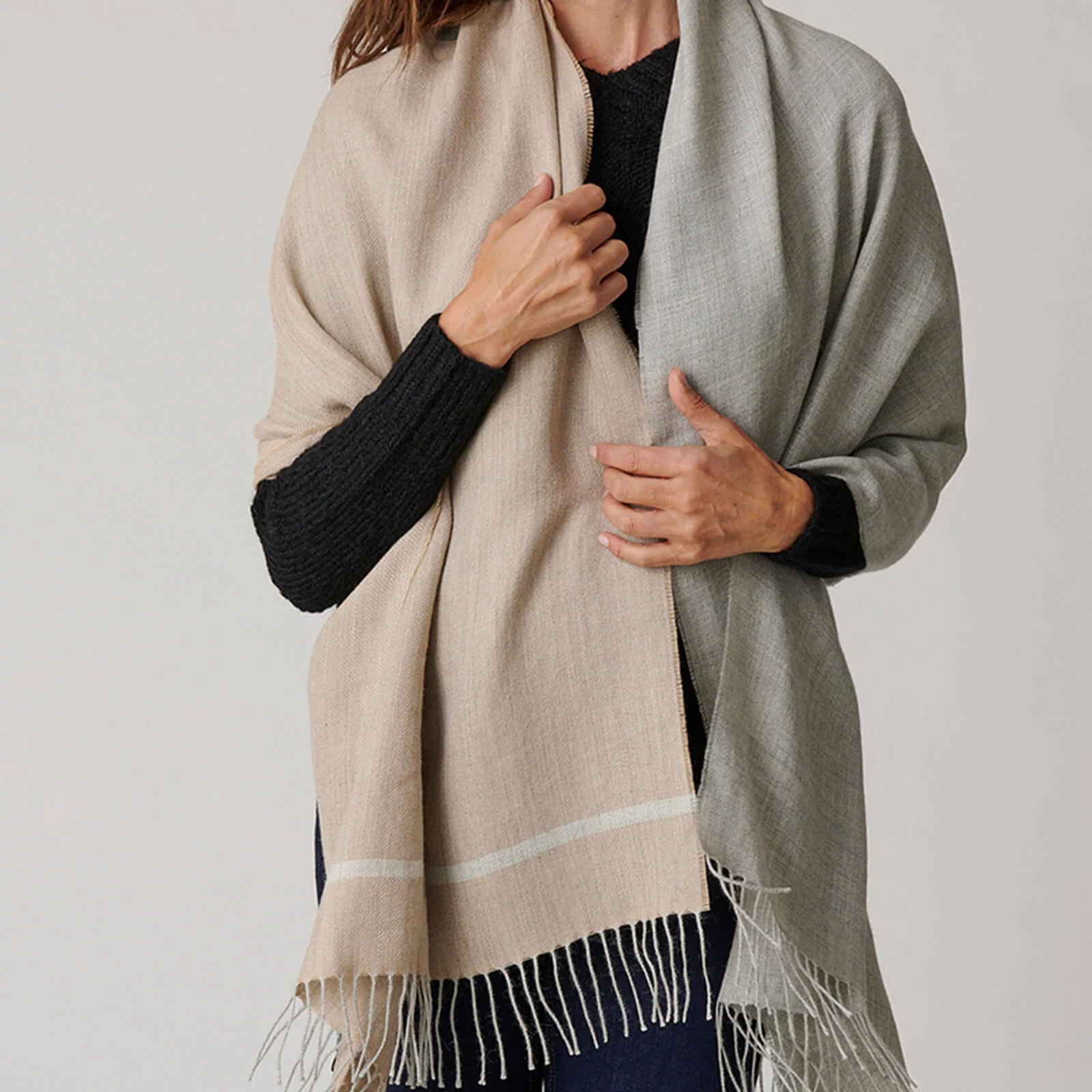 Color Block Shawl - Image 7