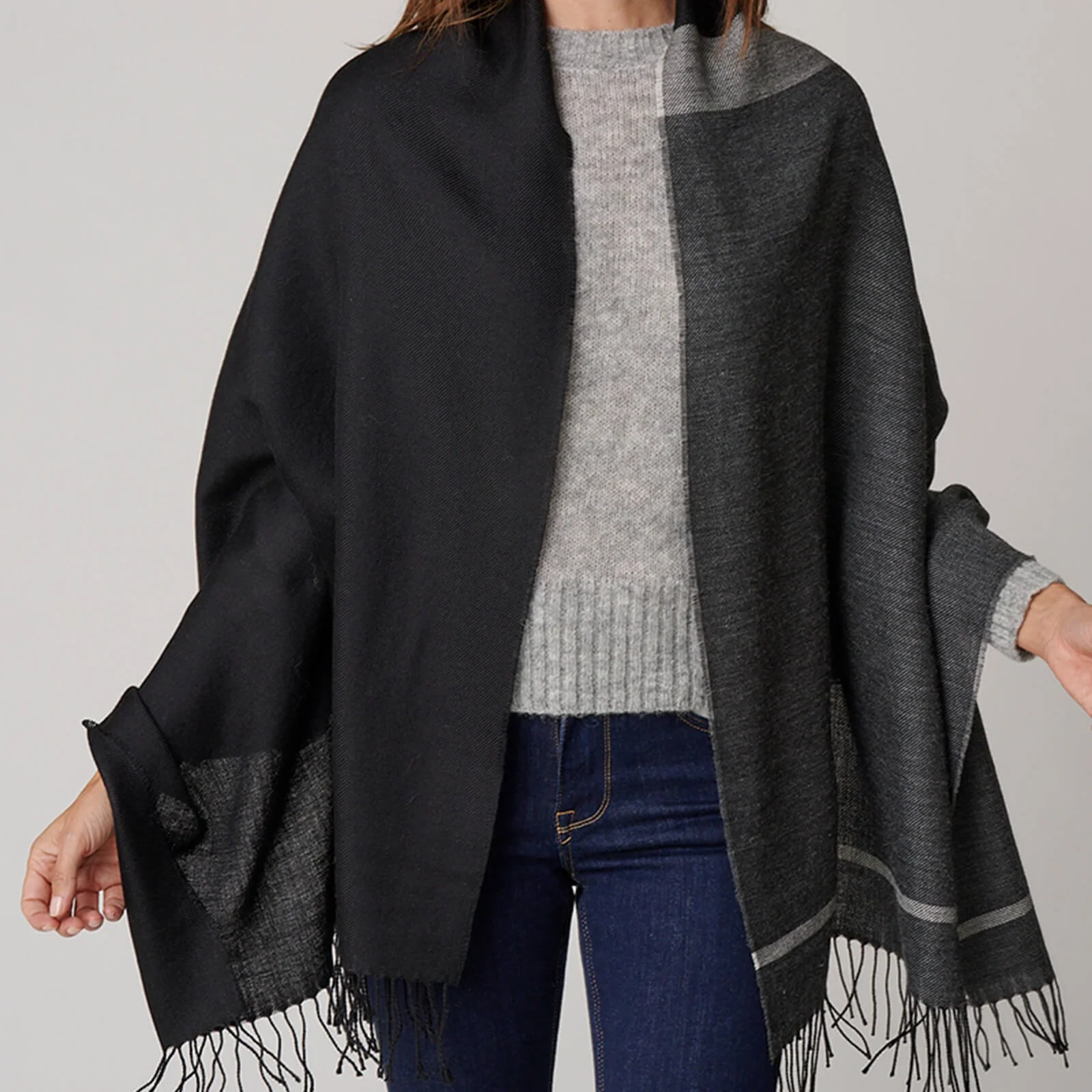 Color Block Shawl - Image 8