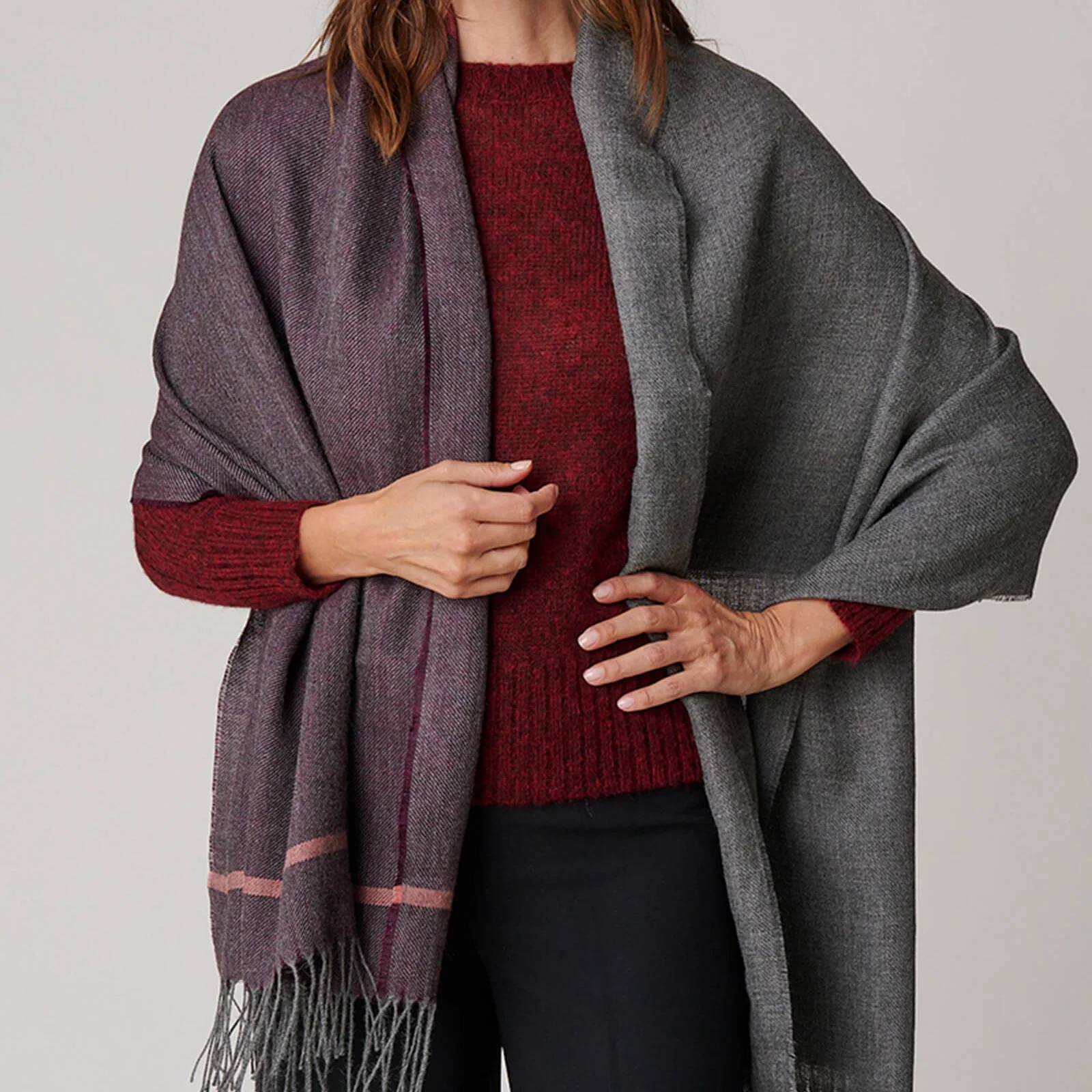 Color Block Shawl - Image 9