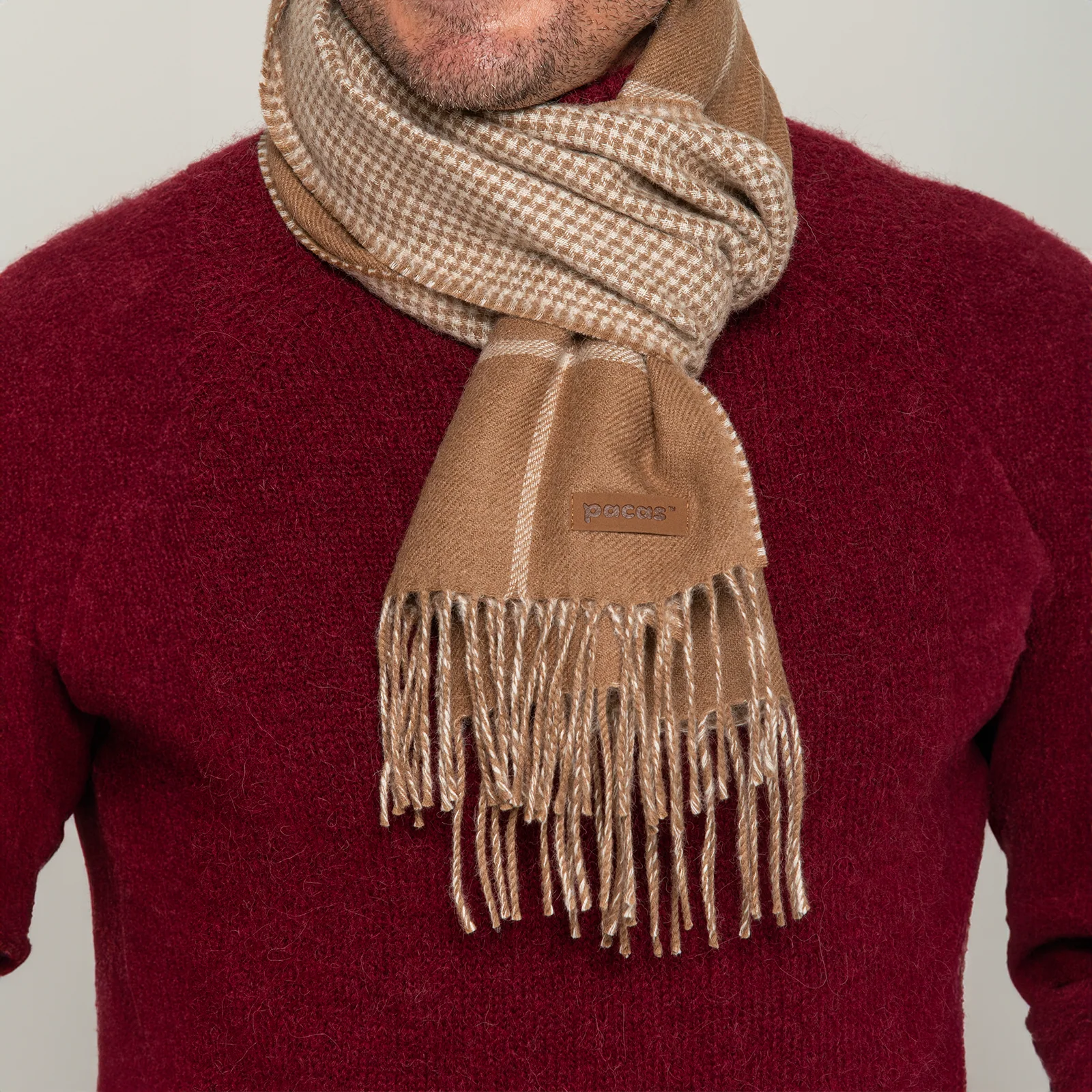 Men's Window Pane Scarf - Image 8