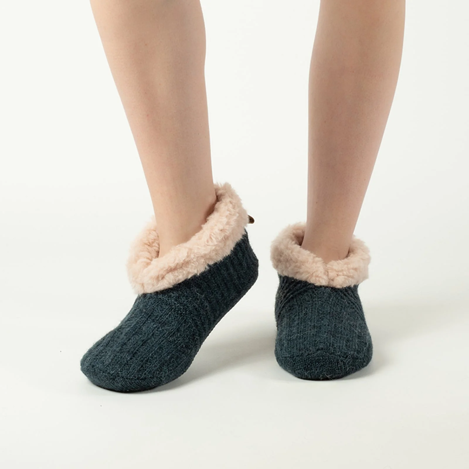 Women's Alpaca Lined Gripper Slippers - Image 3