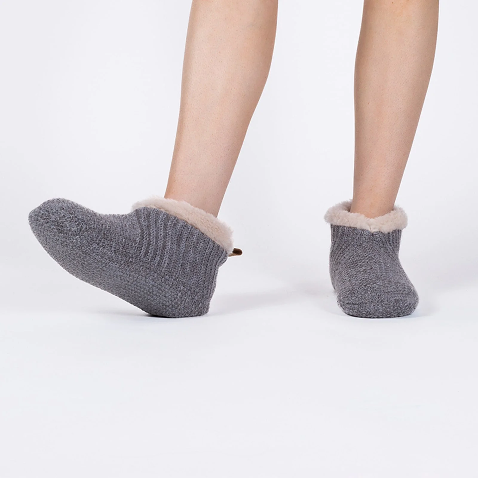 Women's Alpaca Lined Gripper Slippers - Image 4