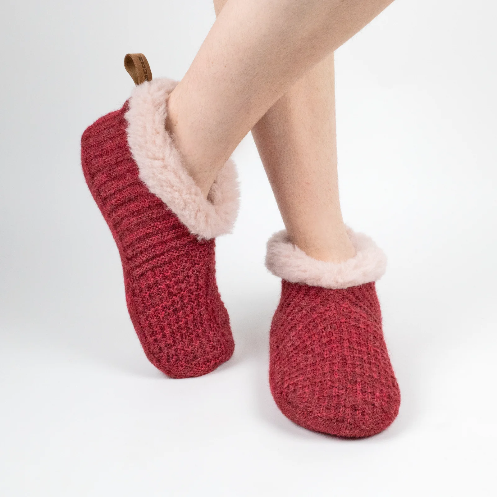 Women's Alpaca Lined Gripper Slippers - Image 7