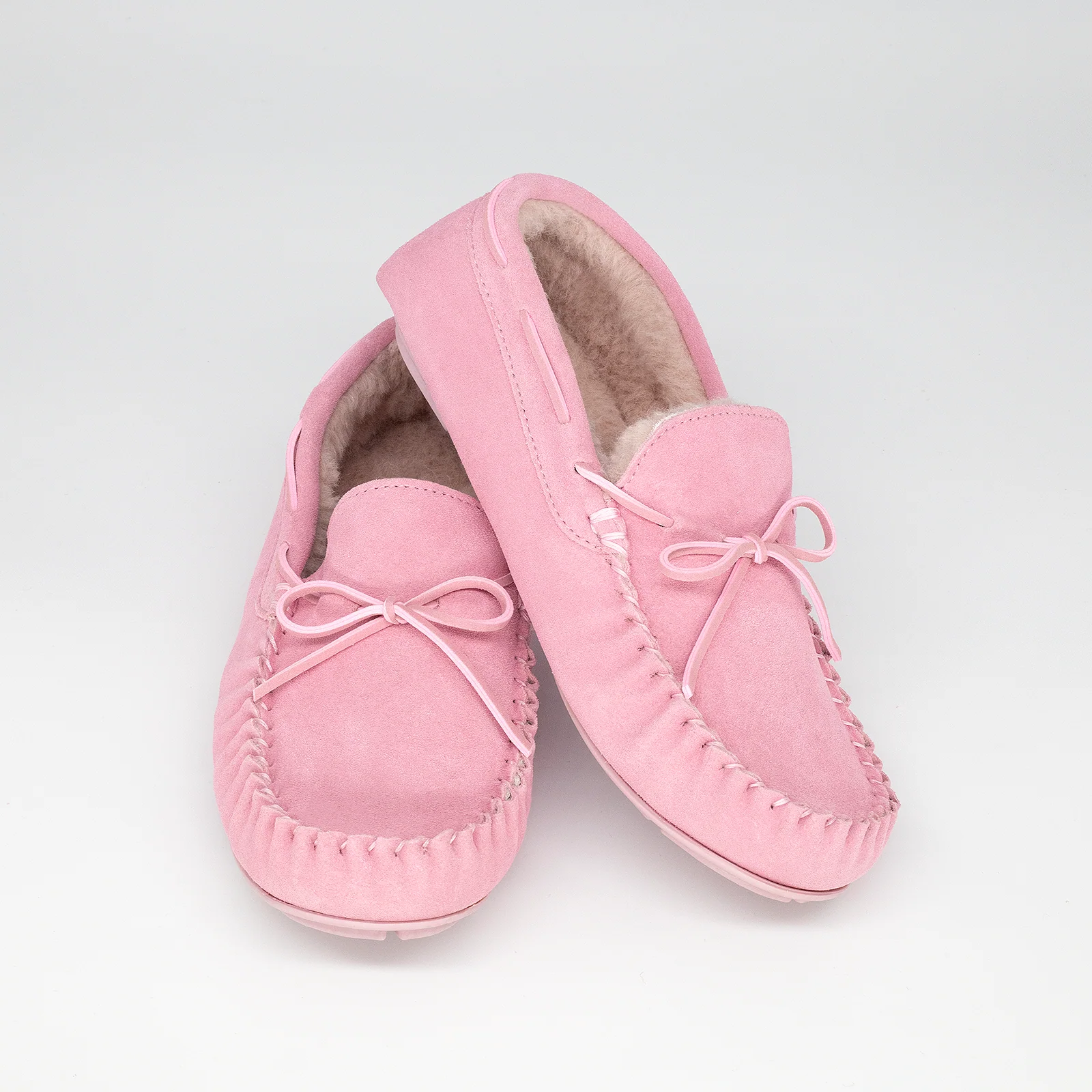 Women's Alpaca Lined Moccasin Slipper - Image 3