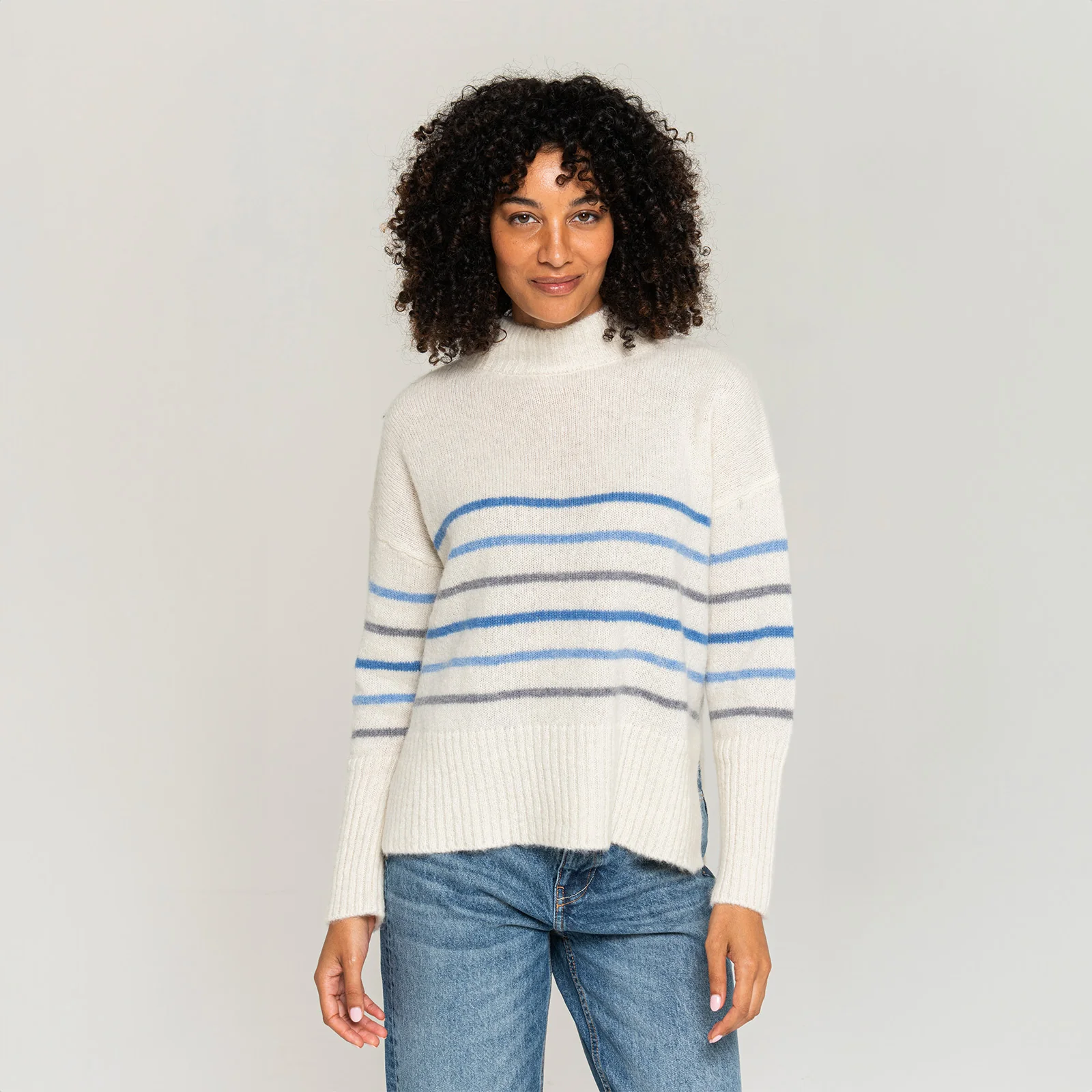 Women's Mock Neck Sweater - Image 10