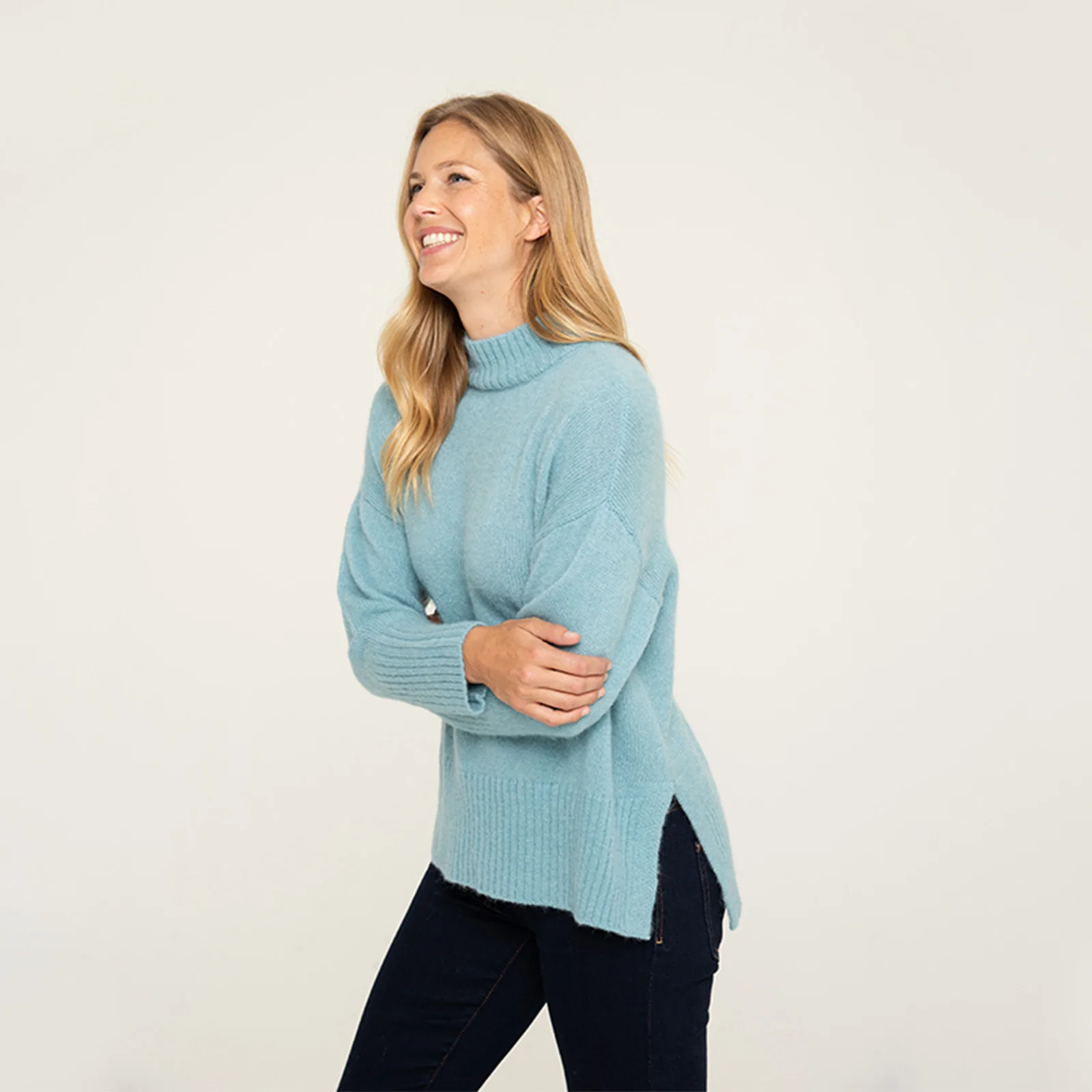Women's Mock Neck Sweater - Image 3