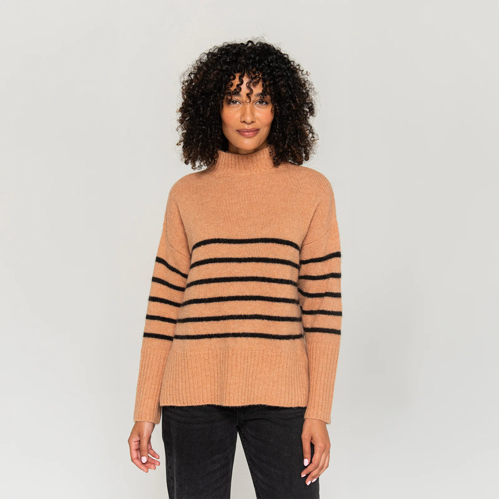 Women's Mock Neck Sweater - Image 5