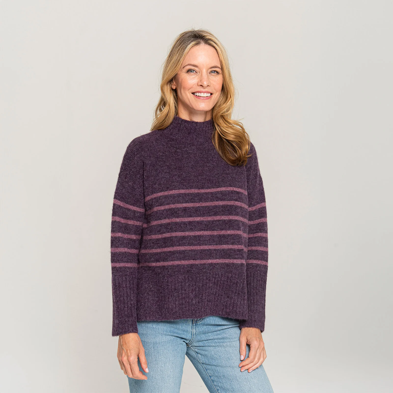 Women's Mock Neck Sweater - Image 7