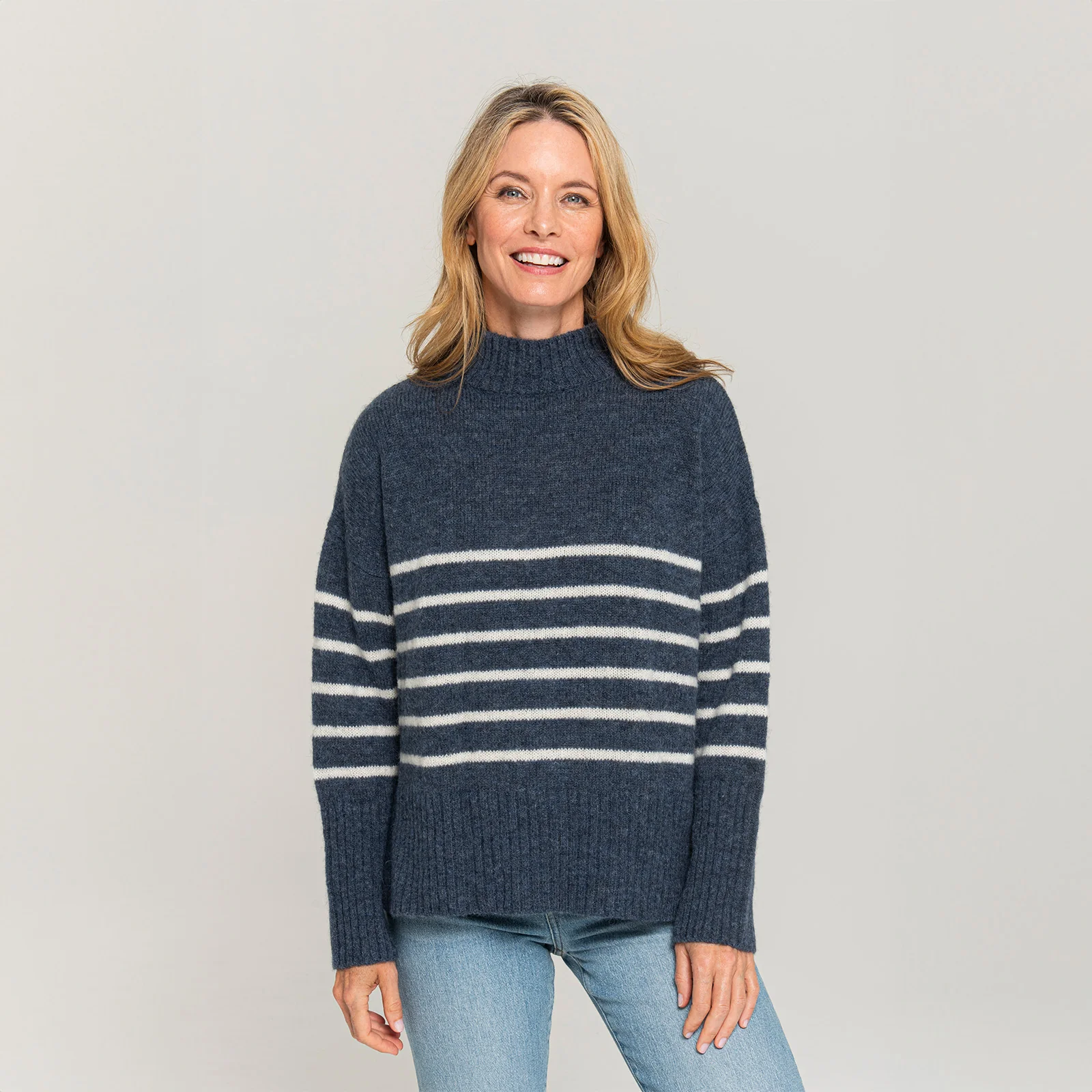 Women's Mock Neck Sweater - Image 9