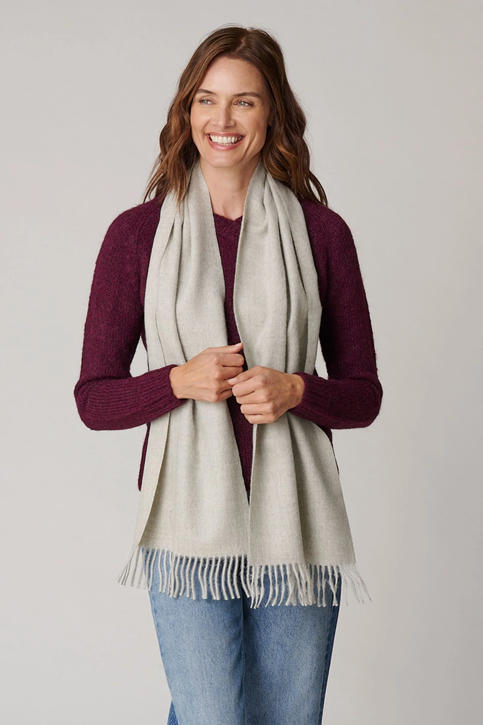 Women's Solid Scarf - Image 3