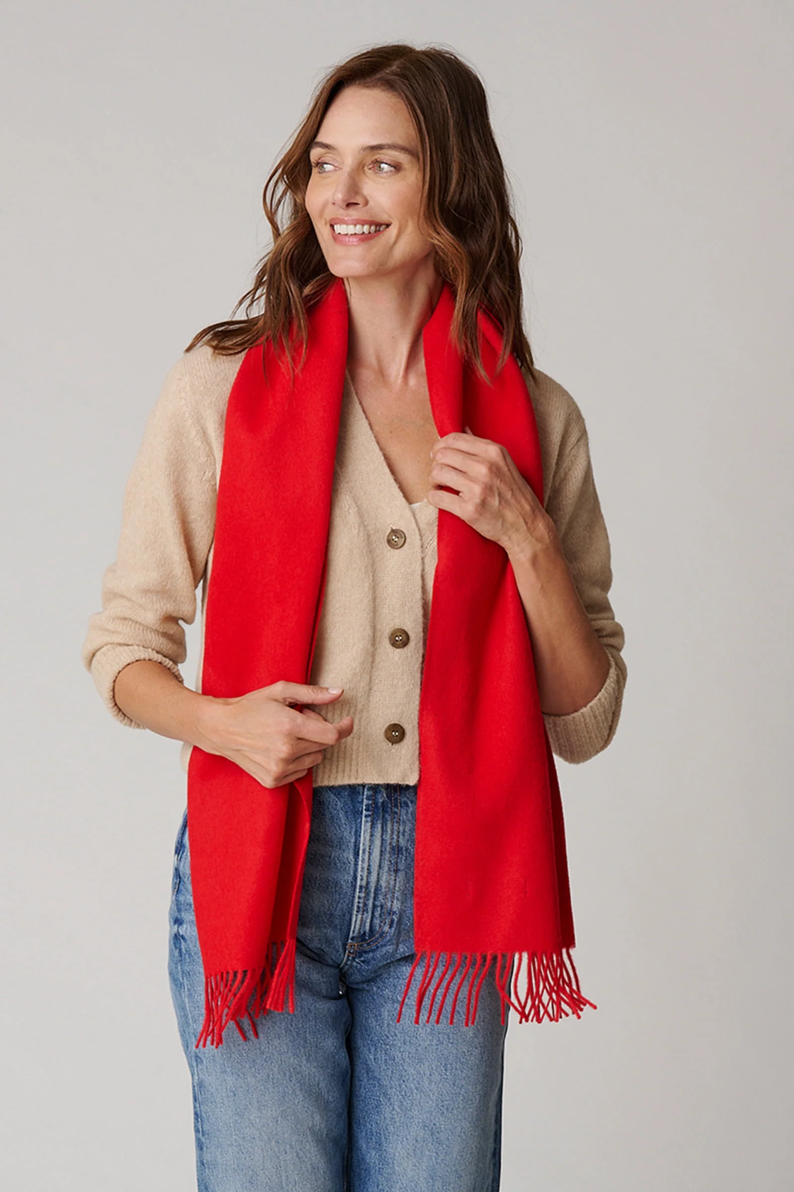 Women's Solid Scarf - Image 4