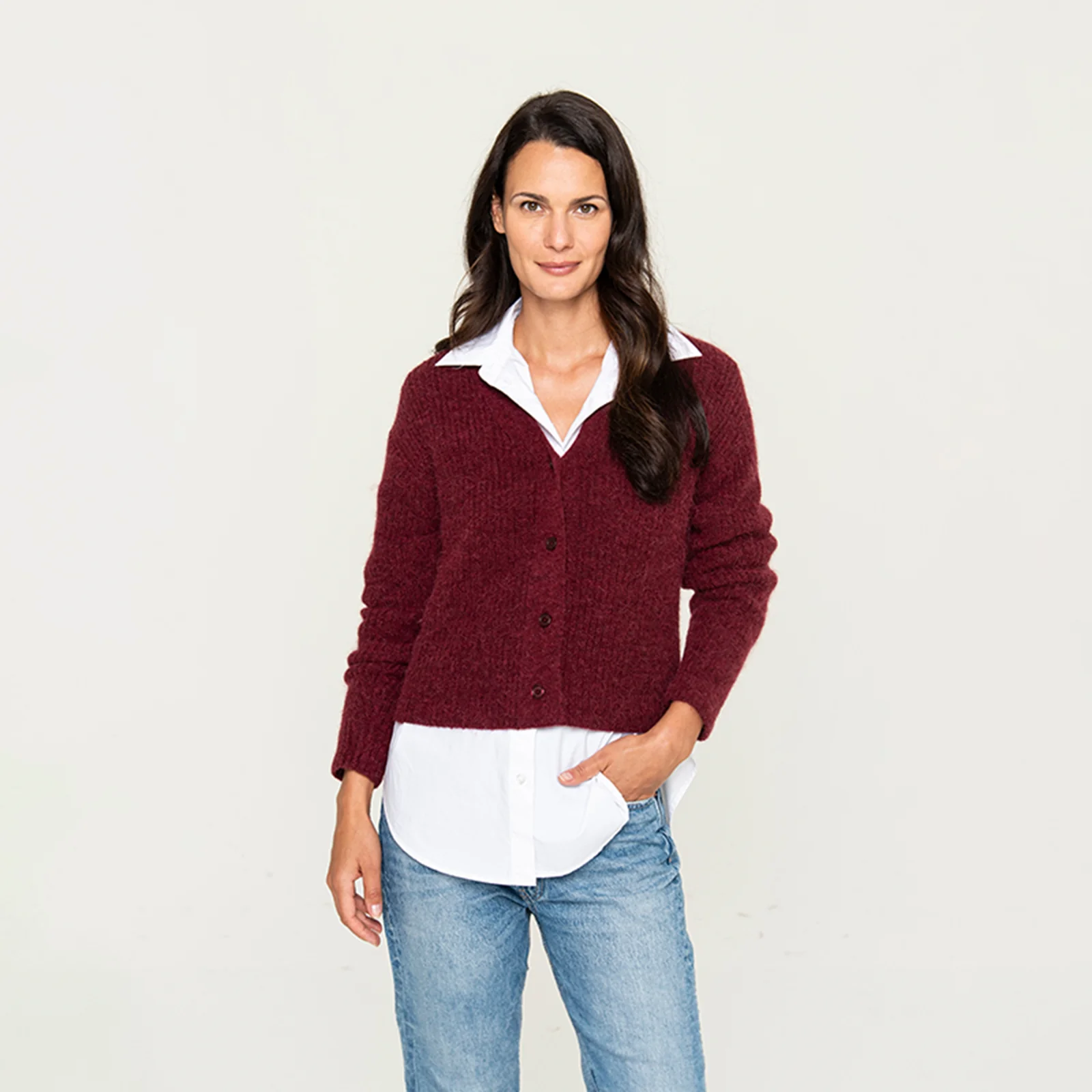 Women's Ribbed Cardigan Sweater - Image 4