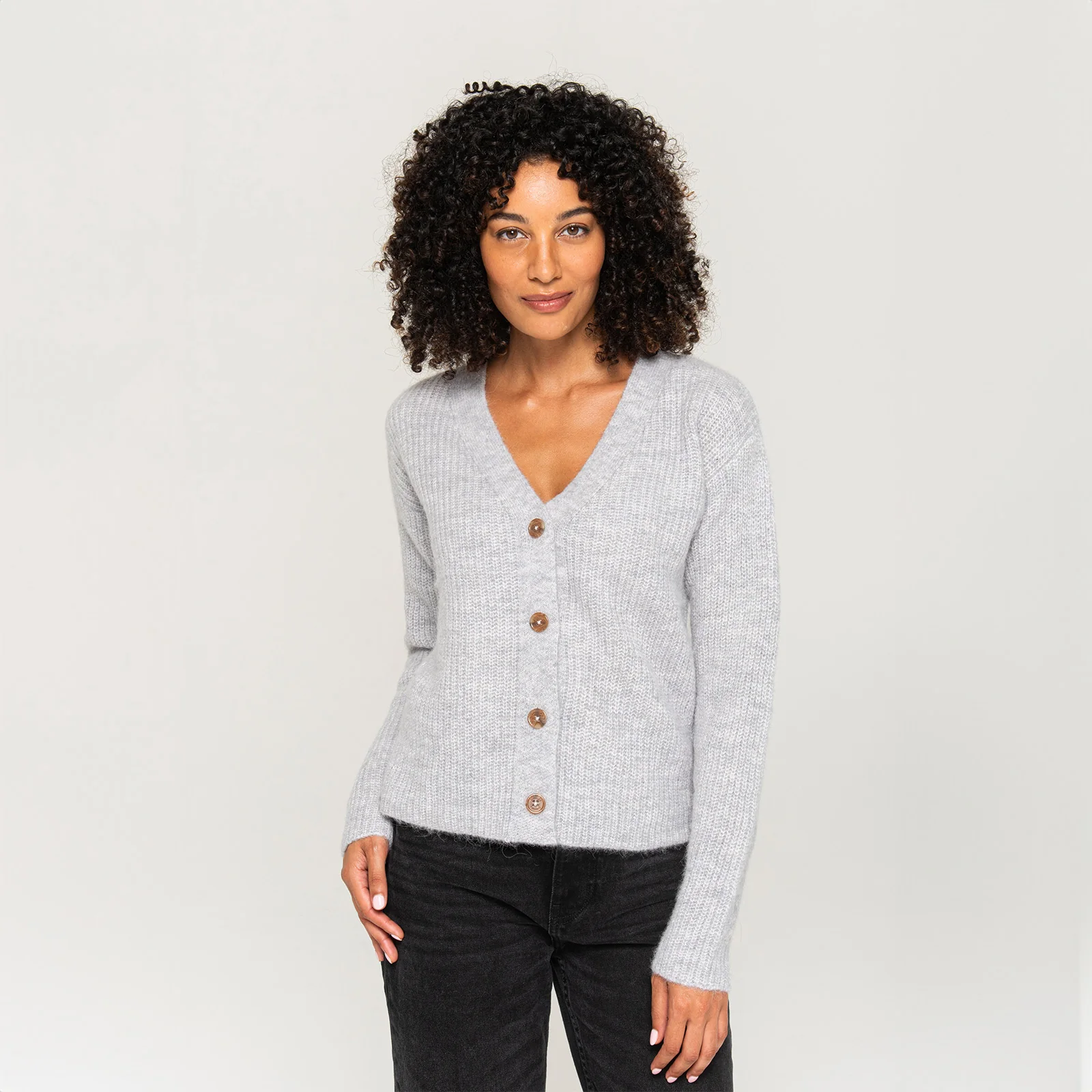 Women's Ribbed Cardigan Sweater - Image 6