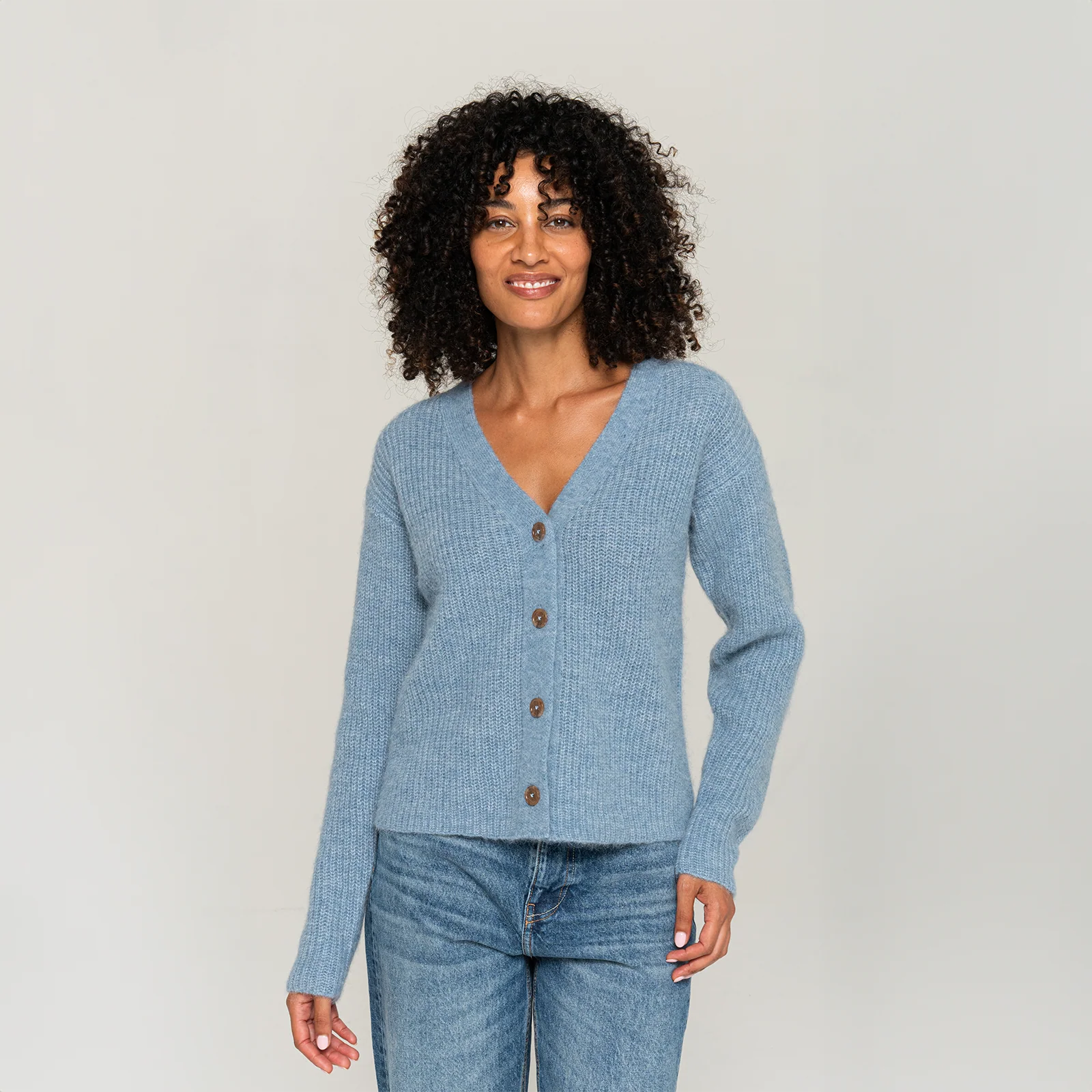 Women's Ribbed Cardigan Sweater - Image 9