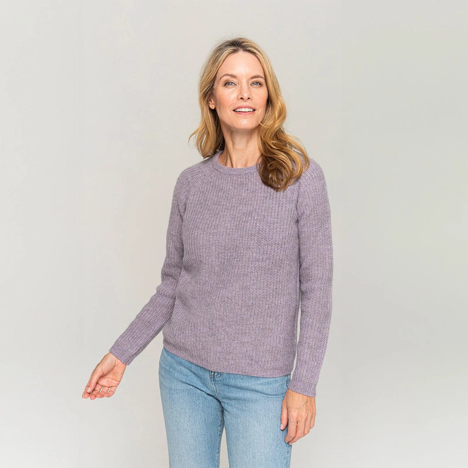 Women's Ribbed Crewneck Sweater - Image 3