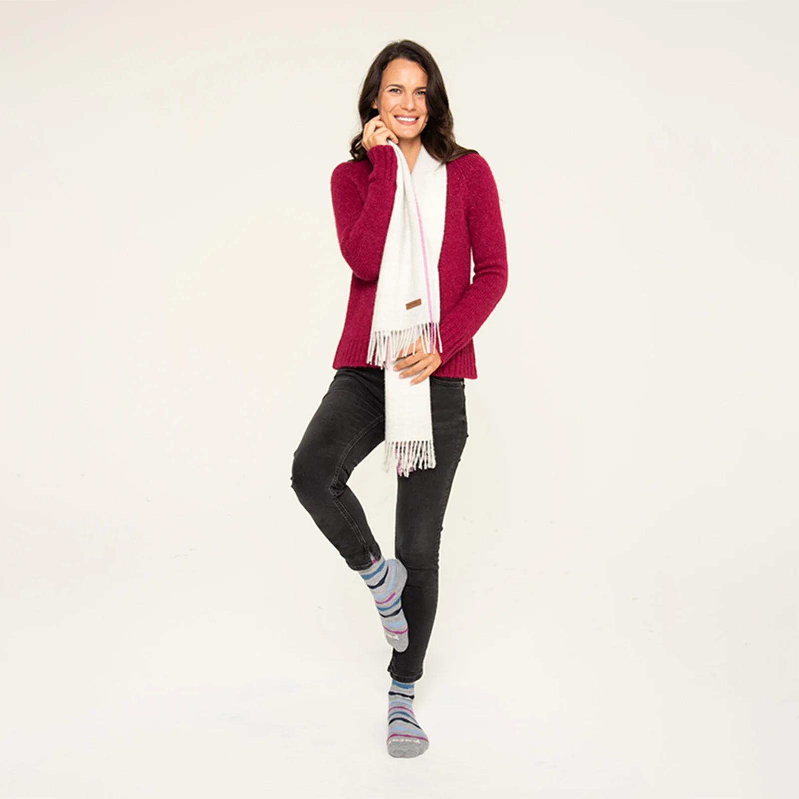 Women's Plaid Scarf - Image 13