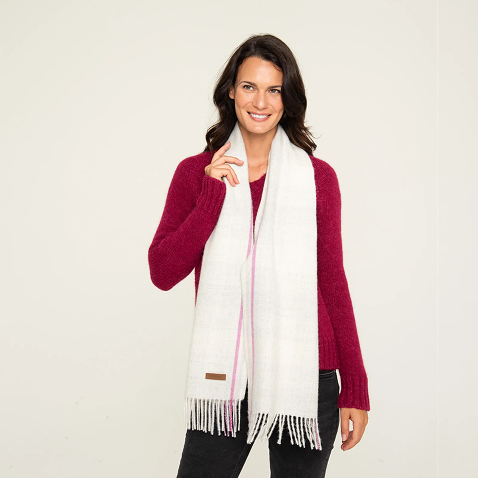 Women's Plaid Scarf - Image 14