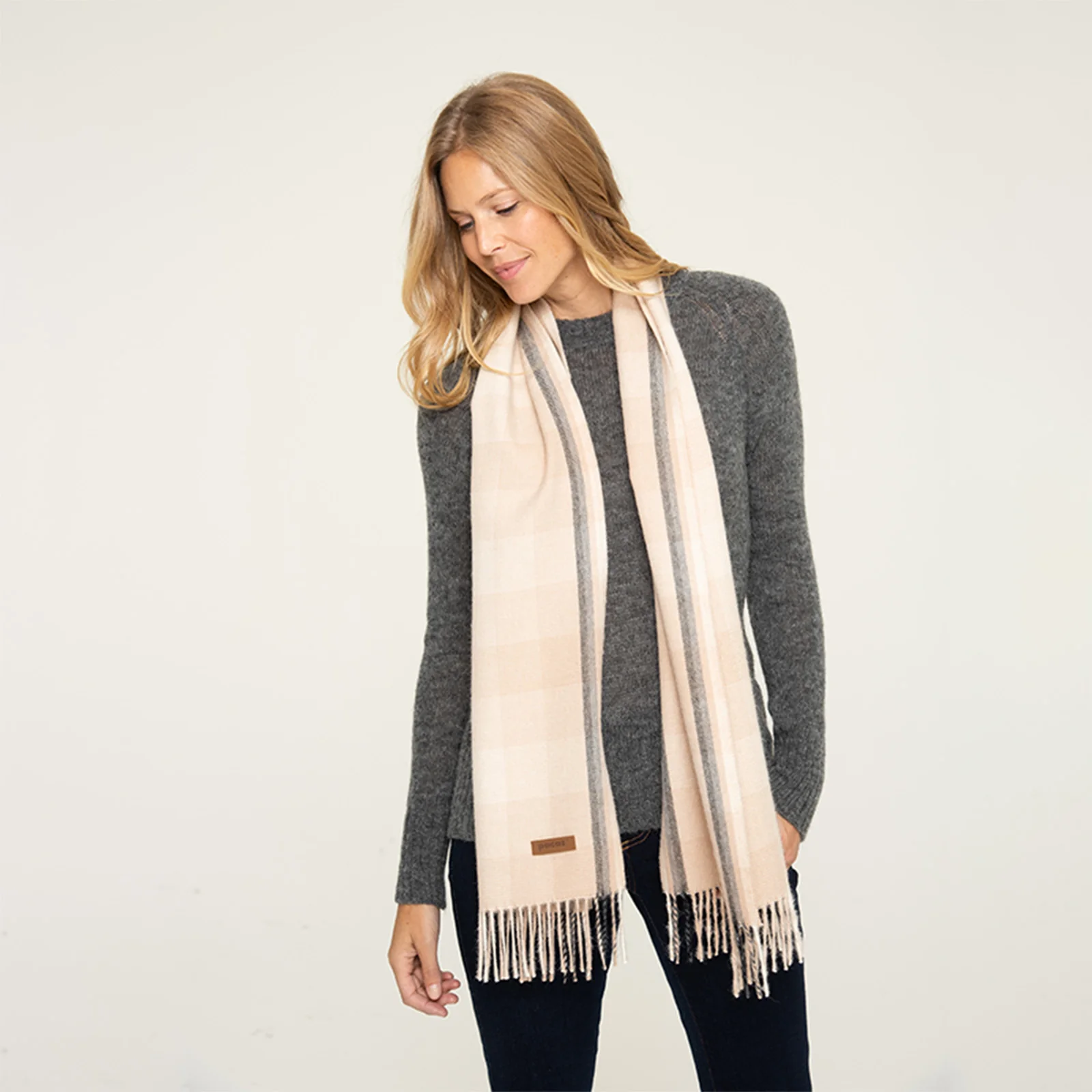 Women's Plaid Scarf - Image 16