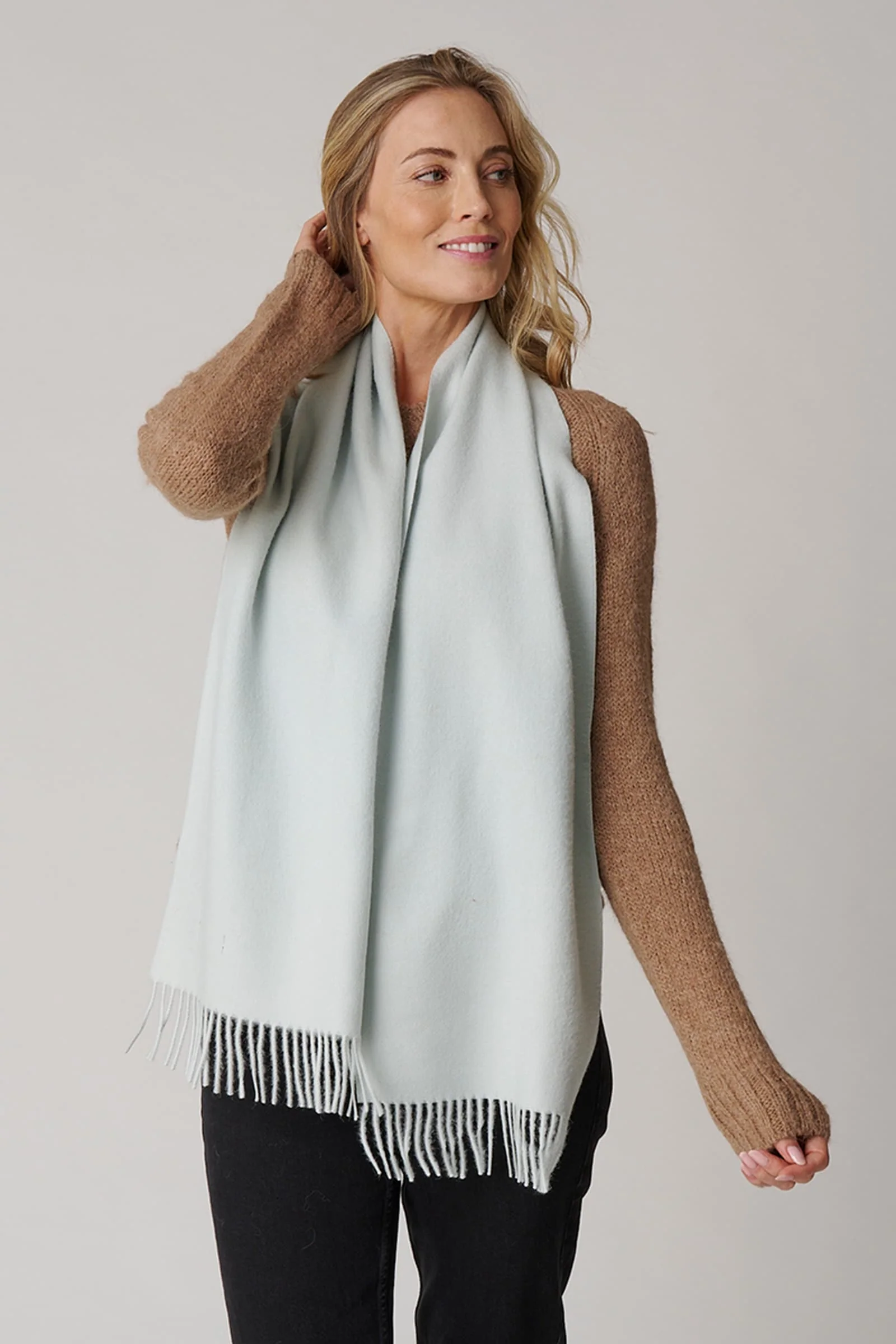 Women's Plaid Scarf - Image 7